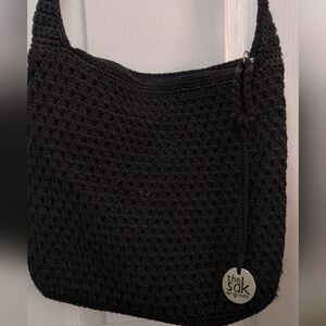 The Sak Black Crochet Crossbody Bag (A1)